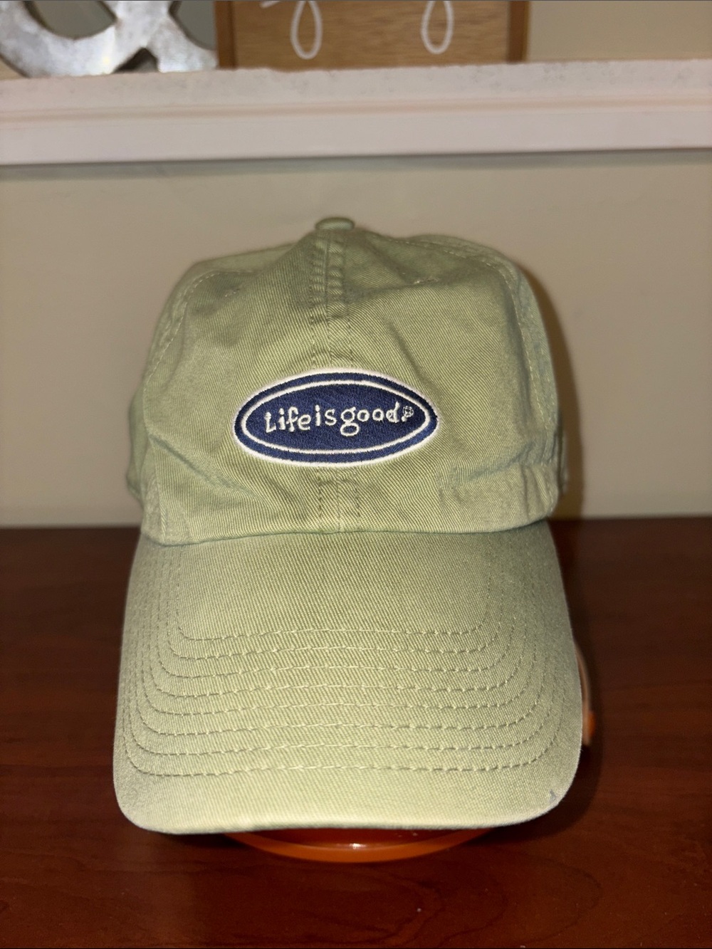 Life Is Good Sage Green Logo Baseball Cap